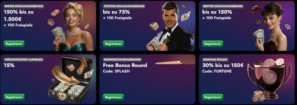 OscarSpin Bonus – 1.500 € + 250 FS & BMW M240i DE image 1