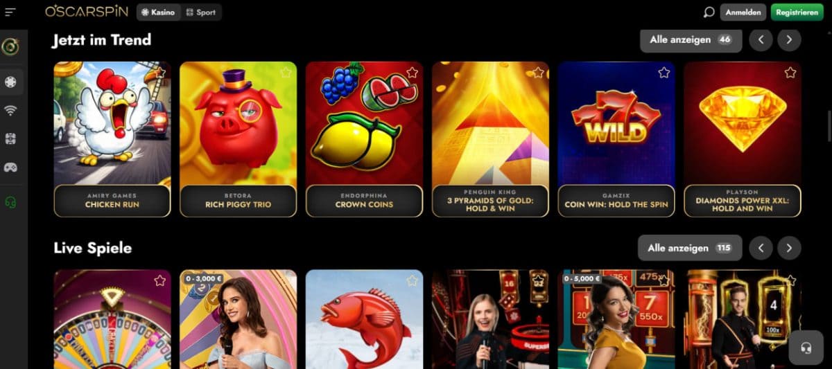 OscarSpin Casino: 6.000 Spiele & BMW im Oscar-Box-Bonus image 3